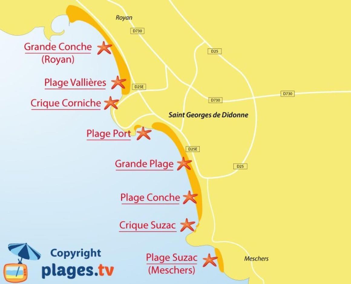 A 2 Pas De La Plage De La Vallieres Saint-Georges-de-Didonne Zewnętrze zdjęcie